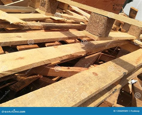 Broken pallets recycled stock image. Image of pallets - 120689589