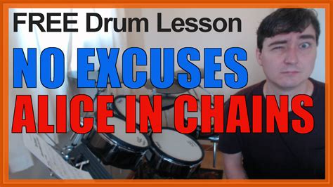 "No Excuses" (Alice In Chains) MINI-SONG - Free Video Drum Lesson & PDF Notation » DrumsTheWord ...