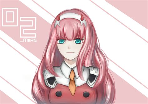 Amy - Zero Two 02 Fanart (Painting Style)