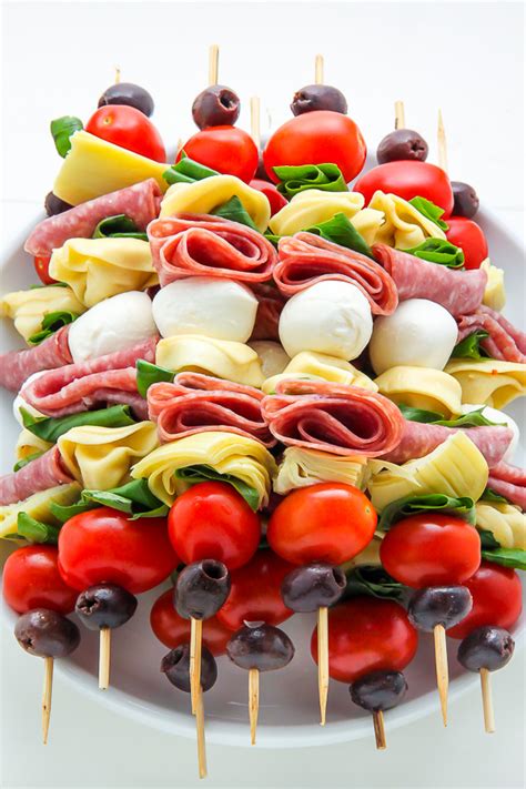 Antipasto Skewers - Baker by Nature