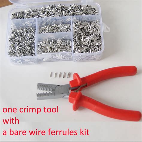 Mixed 5000 Piece Non Insulated Wire Ferrules Kit +0.25 2.5mm2 wire ...