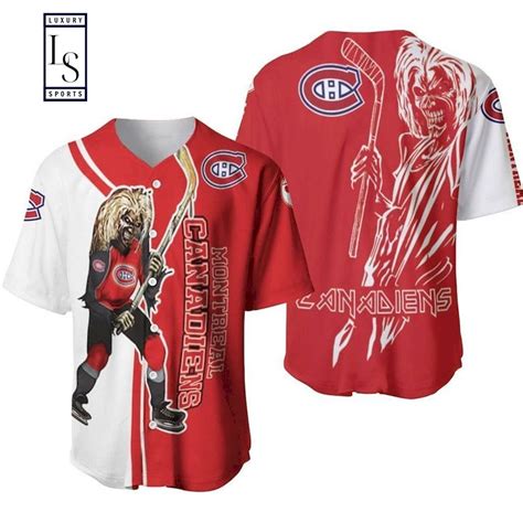 Zombie Player Montreal Canadiens Baseball Jersey - HomeFavo