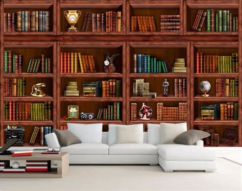 Bookcase Wallpaper Designs