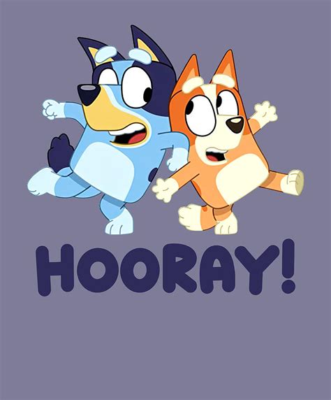 Hooray BLuey Dance Digital Art by Noah Wong - Pixels