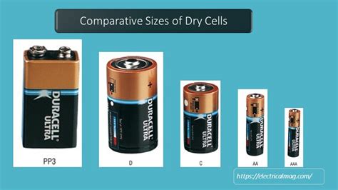 Dry Cells Characteristics & Sizes | ElectricalMag