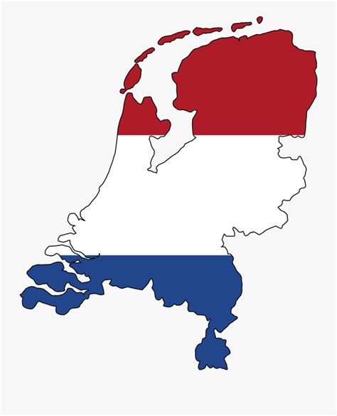 Netherlands Flag Map , Free Transparent Clipart - ClipartKey