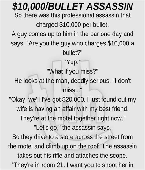 $10,000/BULLET ASSASSIN! (FUNNY STORY) - | Husband jokes, Funny stories ...