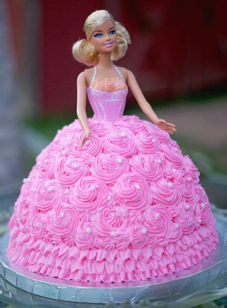 Barbie Cake {home-made!} | Barbie doll birthday cake, Barbie birthday cake, Girl cakes