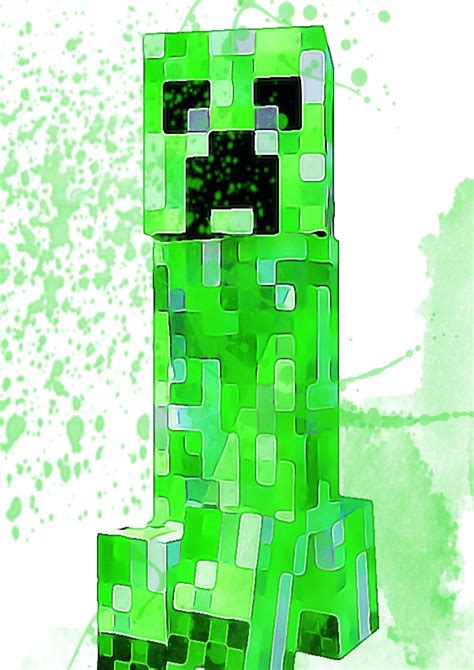 Minecraft Prints Watercolor 15 Characters Digital Download | Prints ...