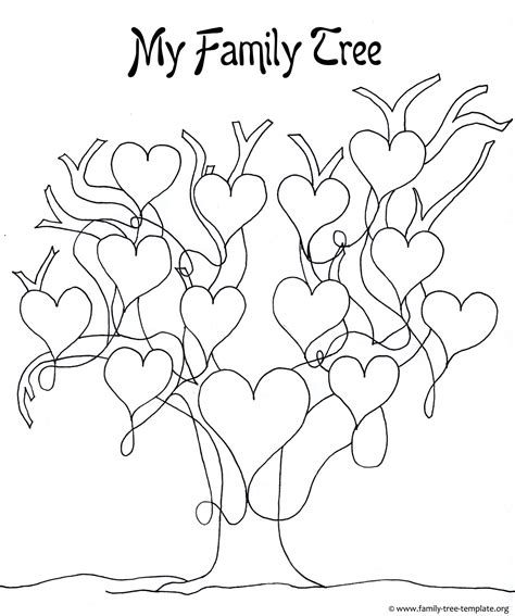 Printable Tree Template - Coloring Home