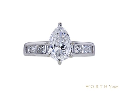 1.00 ct. Pear Cut Solitaire Ring | Sold For $1,422 | Worthy.com