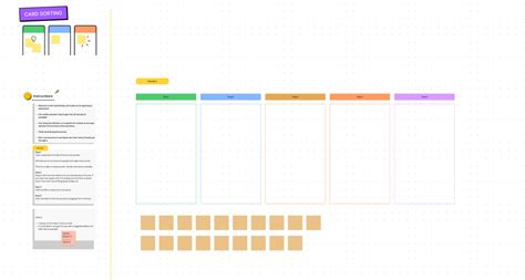 Card Sorting Template - Card sorting UX technique