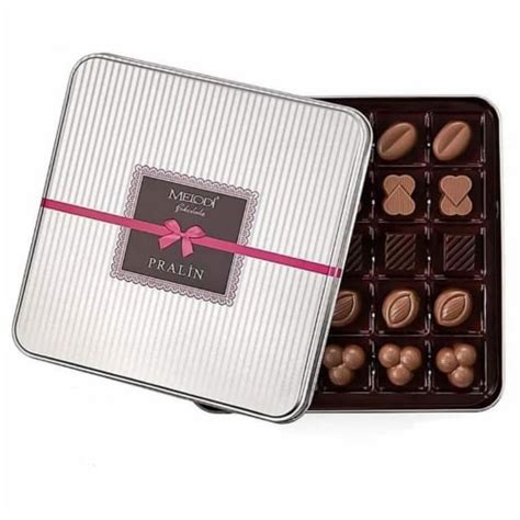 Assorted Dark Premium Quality Chocolate Tin Gift Box, Count - Kroger