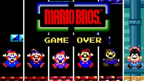 Evolution of Mario Bros. GAME OVER Screens 🏹 Explore as emoções do jogo com unterhaching