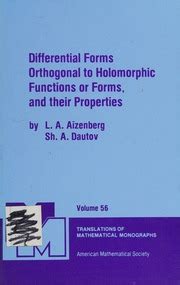 Differential forms orthogonal to holomorphic functions or forms, and ...