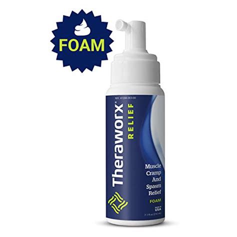 Theraworx Relief Muscle Cramp & Spasm Foam Fast-Acting Leg Soreness and ...