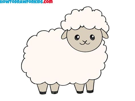 How to Draw a Sheep - Easy Drawing Tutorial