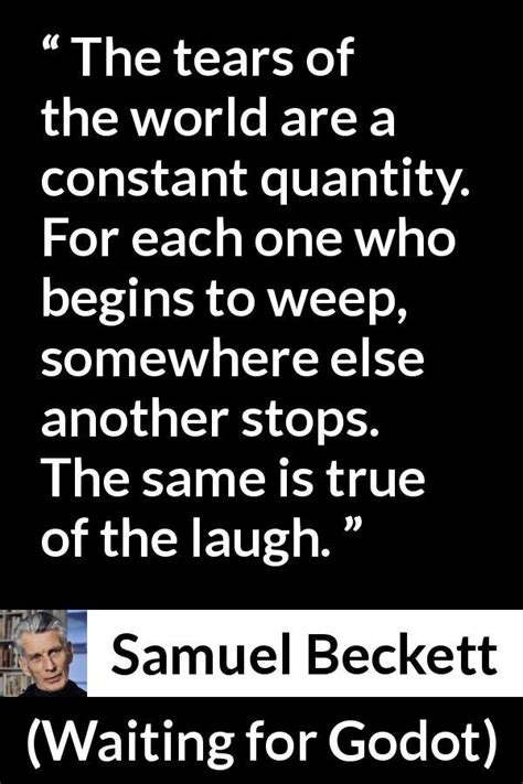 a quote from samuel beck about the meaning of godot's love for each other