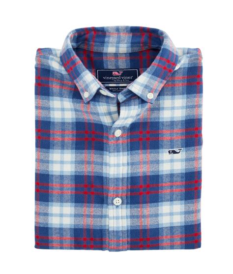 Shop Boys Longshore Whale Button-Down Flannel Shirt at vineyard vines