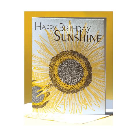 Sunflower Birthday Card – Sunflower Caffè