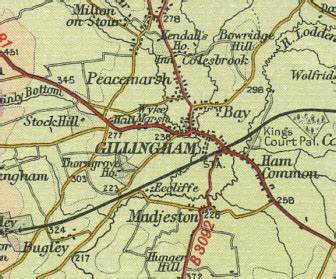 Gillingham (Dorset) Map