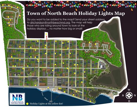 Holiday Lights Map | North Beach MD