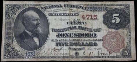 First National Bank, Jonesboro, TN (Charter 4715) - Bank Note History