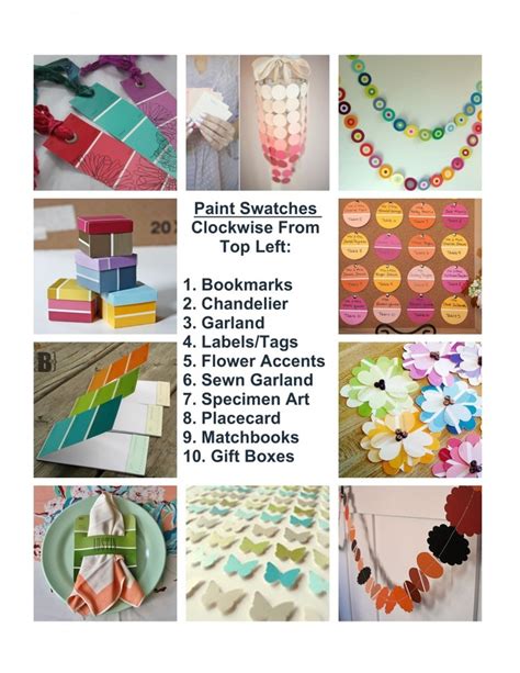 70 best Paint sample crafts images on Pinterest | Creative ideas ...