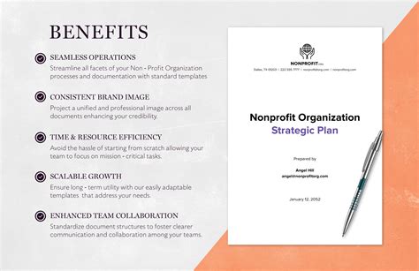 Nonprofit Organization Strategic Plan Template in Word, PDF, Google ...