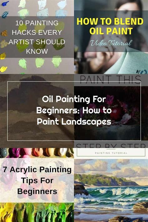 oil painting for beginners how to paint landscapes with acrylic paints and tips for beginners