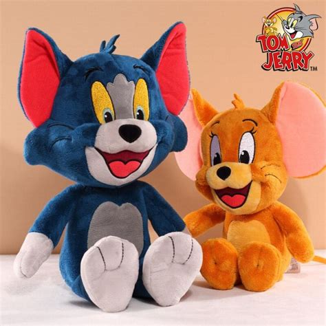 Tom And Jerry Plush Toy Cartoon Movie Cat Tuffy Nibbles Mouse Plushies Stuffed Animals Soap ...