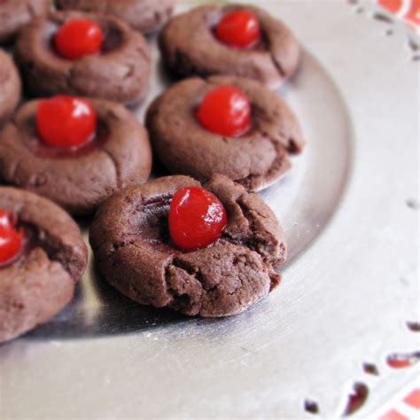 Chocolate-Covered-Cherry Cookies - Katie at the Kitchen Door