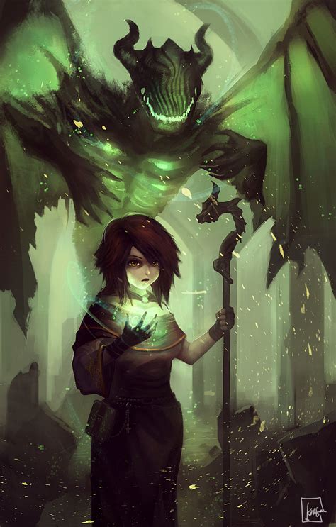 ArtStation - The Summoner, Kira L. Nguyen | Concept art characters, Fantasy artwork, Fantasy ...