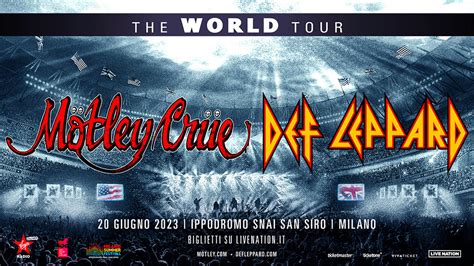 Mötley Crüe, Def Leppard concert tickets for Ippodromo del Galoppo di ...