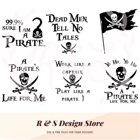 Pirates, Pirate Quotes, Pirates Life for Me, Pirate Flag, Pirate Bundle, Png, Svg. - Etsy UK