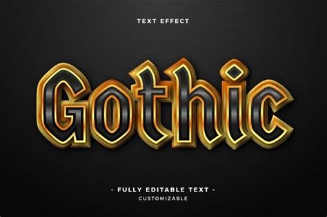 Download Shiny Gothic Text Effect for free in 2020 | Text effects, Retro text, Gothic text