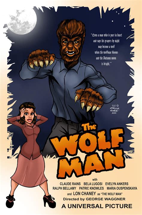 The Wolf Man 1941 Movie Poster Style Art by MarcusTheArtist on DeviantArt