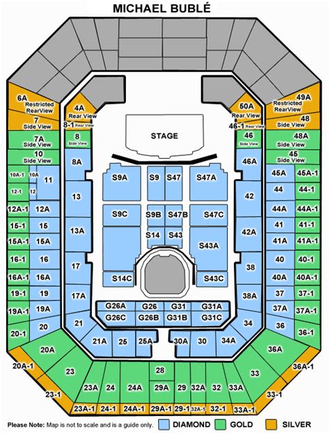 Brisbane Entertainment Centre Seating Map