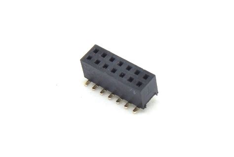 Pin Header Connector : Pin Header, Female, 1.27mm Pitch, 2xN, Vertical