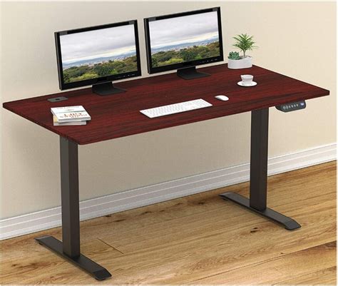 SHW 55-Inch Large Electric Height Adjustable Computer Desk 55 x 28 ...