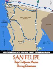 San Felipe Maps and Driving