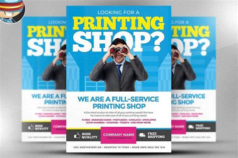 Printing Services Flyer Template by FlyerHeroes on @creativemarket ...