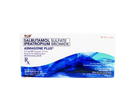 TGP Salbutamol Sulfate Ipratropium Bromide Asmagone Plus, 56% OFF