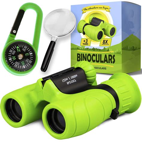 Promora Kids Binoculars - Powerful Magnification 8 X 21 - The Perfect Toy for Little Adventurers ...