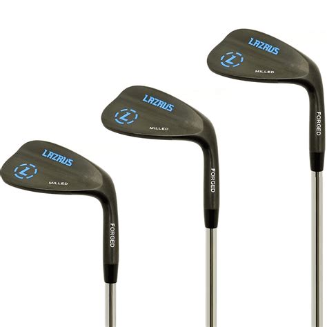 LAZRUS Premium Golf Clubs For Men - Forged Black Golf Wedge Set for Men - 52, 56 60 Degree 3 ...