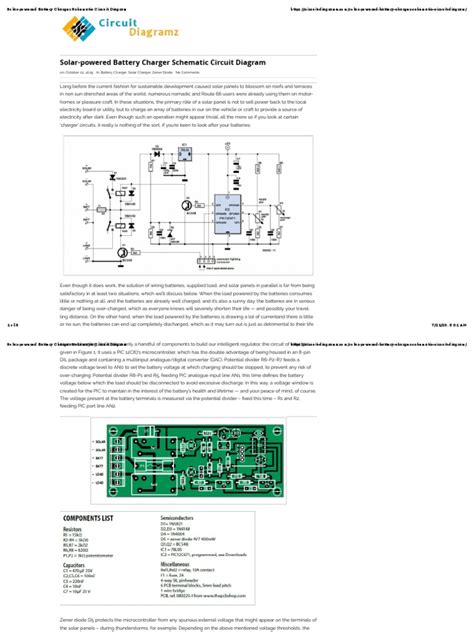 Solar-Powered Battery Charger PDF | PDF | Battery Charger | Solar Panel