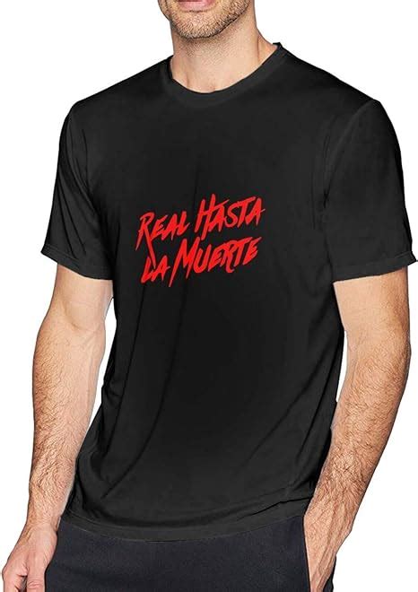 Amazon.com: Real Hasta La Muerte Logo Men's Crew Neck Short Sleeve T ...
