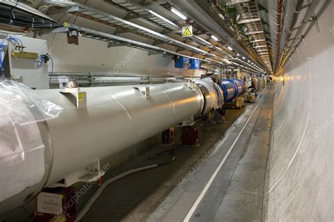 LHC tunnel, CERN - Stock Image - A105/0274 - Science Photo Library