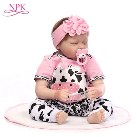 NPK Doll Reborn 55CM Soft Silicone Reborn Baby Dolls Vinyl Toys Big Dolls For Girls 3 7 Years ...