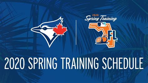 Printable Spring Training Schedule | Toronto Blue Jays